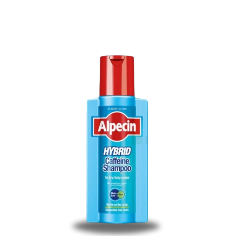 ALPECIN HYBRID, šampūnas su kofeinu sausai galvos odai, 250 ml