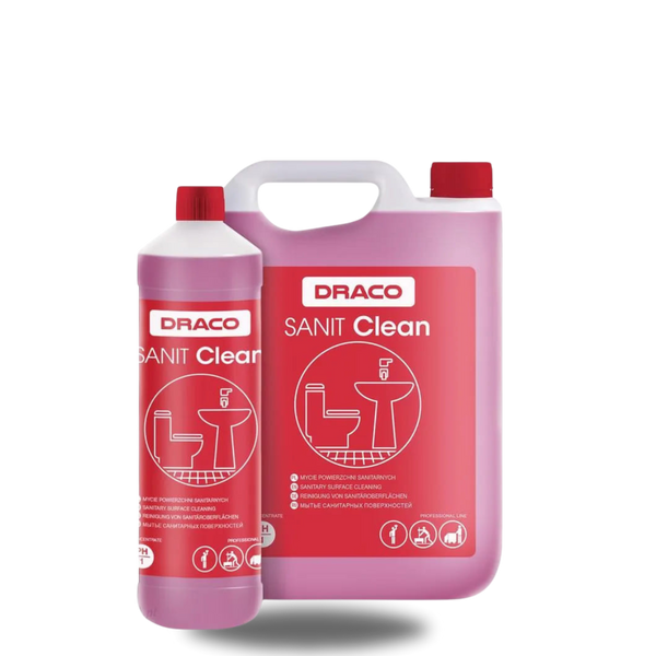 Rūgštinis - sanitarinis ploviklis Draco Sanit Clean 1L