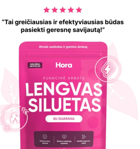 🌿 SILUETAS – tavo natūrali pagalba lieknėjimui ir energijai!

Atrask SILUETĄ – iš kruopščiai atrinktų žolelių sukurtą mišinį, kuris ne tik gerina virškinimą ir bendrą savijautą, bet ir padeda greičiau deginti riebalus.

💚 Guaranos milteliai suteikia nat